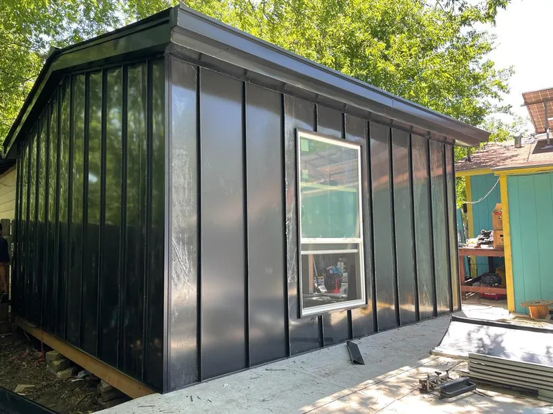 Black standing seam metal wall panels for Metal Roof Installation in Coral Terrace